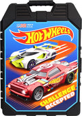 Tara Toys Hot Wheels 48-Car Storage Case – Durable Plastic Carrying Case with Handle for Die-Cast Toy Cars, Fits 1:64 Scale Vehicles, Organizer