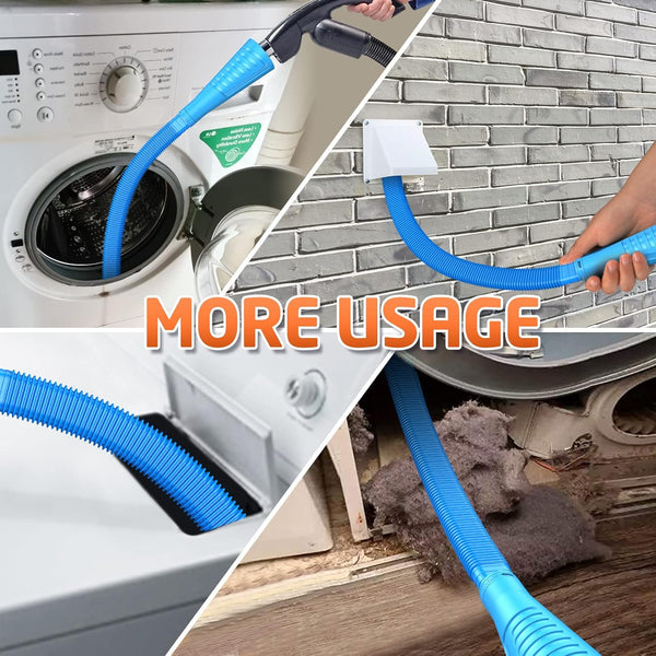 Sealegend 2 Pieces Dryer Vent Cleaner Kit Dryer Lint Vacuum Attachment Hose