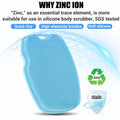 Canroom Zinc Infused Silicone Body Scrubber, Quick-Dry Bath Brush Azure