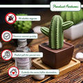 Maxi Cactus, Non-Electric Ceramic Diffusers for Essential Oils and Aromatherapy Fragrance, White Ceramic Diffusers in Car or Desk Office Decor and