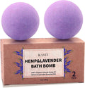 Bath Bombs,2 Pack Fizzy Spa Gift Natural Hemp Oil Extract and Lavender Essential Oils Bath for Moisturizing Dry Skin,Relaxing,Bubble Bath for