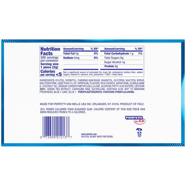 Mentos Pure Fresh Sugar-Free Chewing Gum, Fresh Mint, 50 Count (6 Pack) | Contains Xylitol, Perfect for Long Lasting Fresh Breath at School, Work
