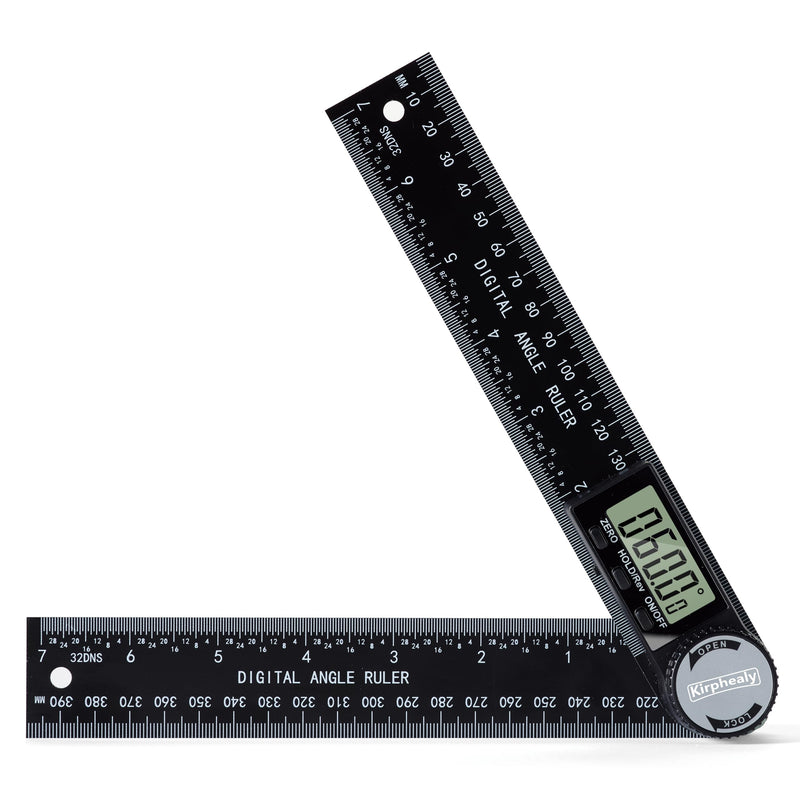 Digital Angle Finder Protractor, 7Inch 200Mm Angle Gauge Professional Measuring Tool, Third Generation Adjustable Angle Ruler, Quick Display for