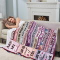 Bonus Daughter Gifts Blanket, Step Daughter Birthday Gifts from Stepmom Stepdad, Mothers Day for Stepdaughter Throw Blankets 50" x 60" Bonus