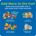 Learning Resources Pretend & Play Teaching Cash Register, 73 Piece Set, Ages 3+, Talking Register, Counting Activities, Money Management