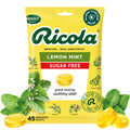 Ricola Big Bag Sugar Free Lemon Mint Cough Drops, 45 Drops, 1 Count Sugar Free Lemon 45 Count (Pack of 1)
