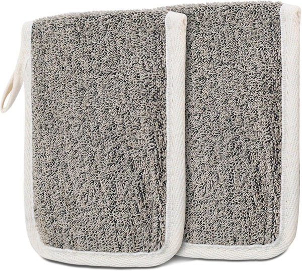 OWIIZI Bar Soap Scrubber Pouch Exfoliating Body Sponge, Bath Scrub Soap Bags for Soap Bars, Soap Saver Exfoliator Shower Pad Lather Sock for Men