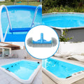 TidyMister 12.5'' Round End Pool Brush Head - Cleaning Wall & Tiles & Steps, Sturdy Nylon Bristles, Scrub Brush for Inground/Above Ground Pool,