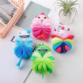 4 Pack Fun Bubble Bath Kid Loofahs, Cute Animal Loofah Bath Sponge, Shower Puffs Body Scrubber, Cute Sponges Cartoon 2