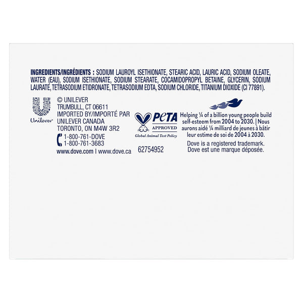 Dove Beauty Bar Soap Sensitive 2 Count for Sensitive Skin, Fragrance Free and Hypoallergenic 3.75 Oz