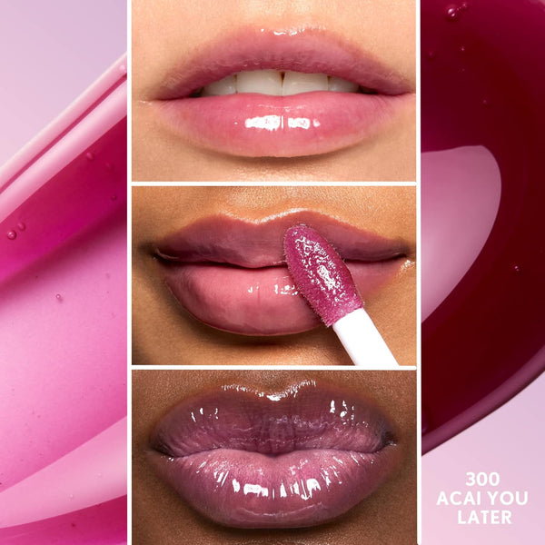 COVERGIRL Clean Fresh Yummy Lip Gloss, Sheer, Natural Scents, Vegan Formula - Acai You Later