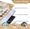 Supfitness Extra Large Picnic Blankets Waterproof Foldable (60 "x 80") Beach Blanket Waterproof Sandproof,3-Layer Thicking Mat Outdoor Packable