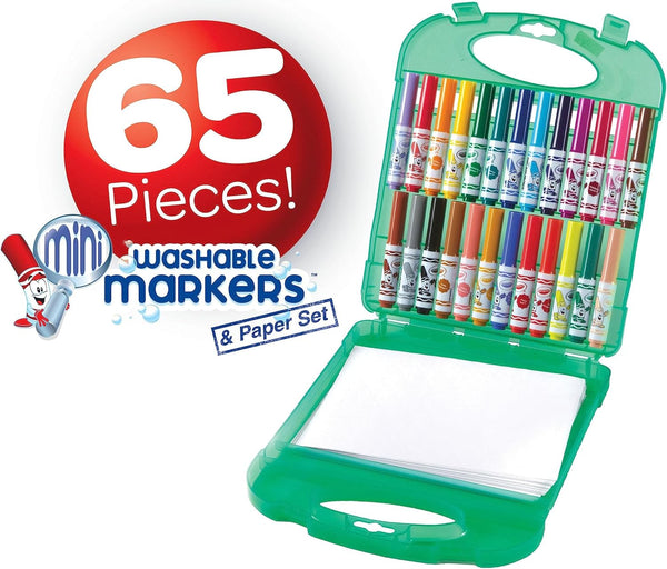 Crayola Pip-Squeaks Washable Marker Set (65Ct), Coloring Set, Art Supplies for Kids, Drawing Kit, Kids Travel Activity, Easter Basket Essentials, 4+