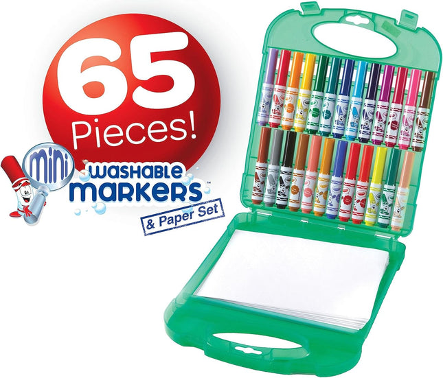 Crayola Pip-Squeaks Washable Marker Set (65Ct), Coloring Set, Art Supplies for K