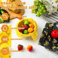 Tranqun 27 Pack Beeswax Wraps for Food Reusable Beeswax Assorted Bread Storage Wrap Fresh Food Keeper for Covering Dishes Sandwich Cheese Fruit