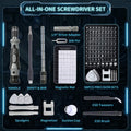 SHOWPIN Precision Computer Screwdriver Kit: 122PCS Laptop Screwdriver Sets Gray-122pcs-1pack