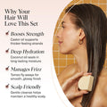 Kitsch Castor Oil Shampoo Bar & Coconut Oil Deep-Moisturizing Conditioner Bar - Hydrating for Dull & Dry Hair, Strengthen & Restore Damage Hair,