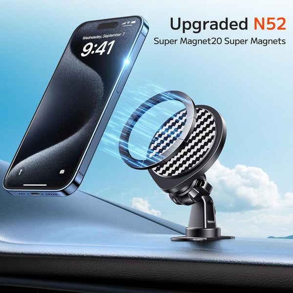 for Magsafe Car Mount [Strong Magnets] Magnetic Phone Holder for Car Vent Dashboard [Hands Free] Cell Phone Holder Car Mount for iPhone 15 14 13
