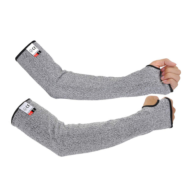 Cut Resistant Sleeves Level 5,18 Inch Long Breathable Soft Cut Proof Flexible Arm Protectors for Thin Skin and Bruising,