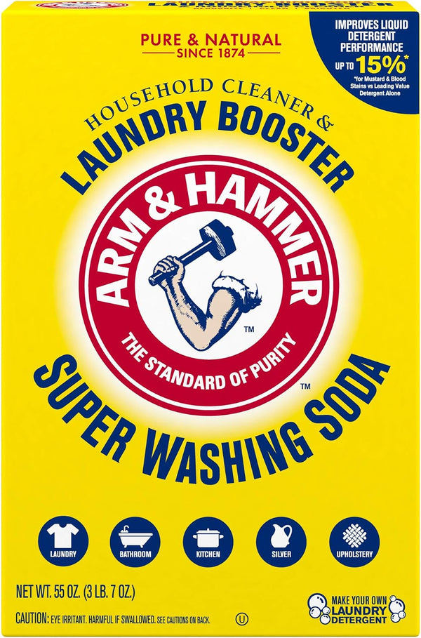 Church & Dwight Co 03020 Arm & Hammer Super Washing Soda Multi 55 Ounce (Pack of 1)