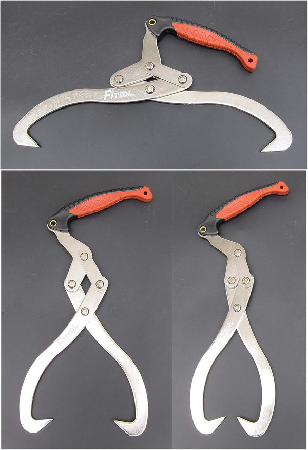 12 Inches (300MM) Log Carrier, Log Tongs, Log Lifting Hook, Timber's Tongs for Lifing Logs, Total Length 17.6 Inches