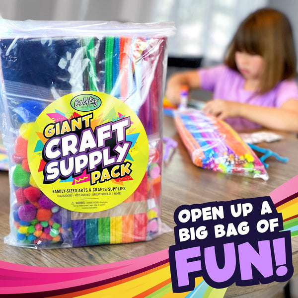 Arts and Crafts Supplies Kit for Kids - Boys and Girls Age 4 5 6 7 8 Years Old - Toddler Art Set Activity Materials in Bulk - Great for Preschool,