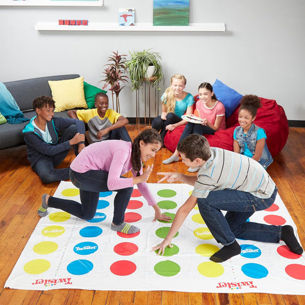 Hasbro Gaming Twister Ultimate: Bigger Mat, More Colored Spots, Family, Kids Party Game Age 6+; Compatible with Alexa (Amazon Exclusive) Standard