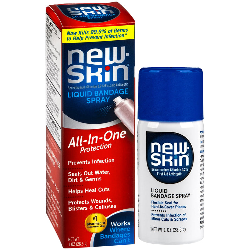 New-Skin Liquid Bandage Spray, 1 Ounce (Pack of 1) - Packaging May Vary 1 Count (Pack of 1)