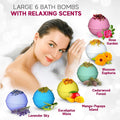 Handmade in USA Organic Bath Bombs Gift Set for Women All Natural with Epsom Salt Relaxation Dead Sea Salt - Natural and Safe Bath Bombs Kit for