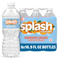 SPLASH REFRESHER Flavored Water Bottles, Mandarin Orange Flavor - 6-Pack, 16.9 Fl Oz - Refreshing Flavored Bottled Water with Electrolytes - Zero