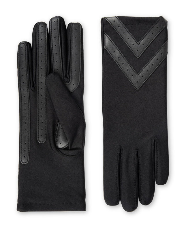Isotoner Womens Spandex Touchscreen Cold Weather Gloves with Warm Fleece Lining 
