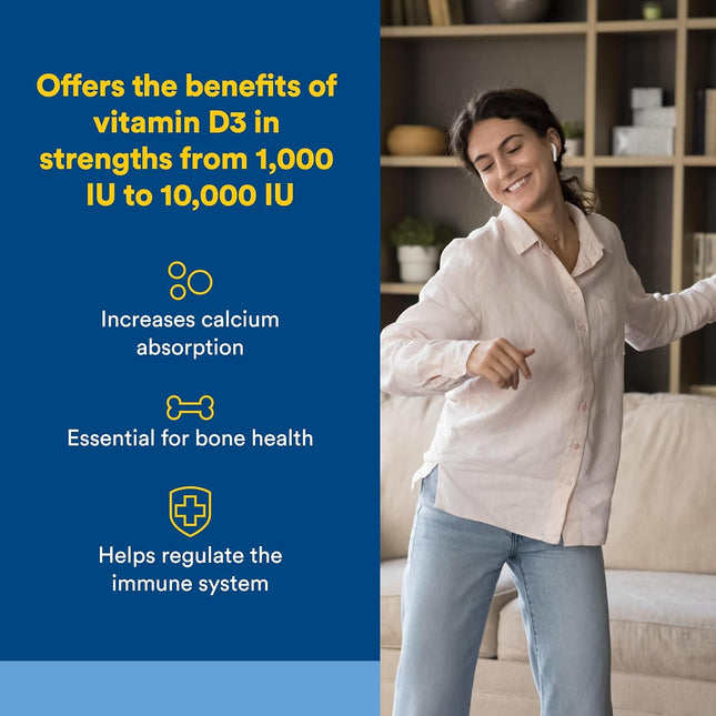 Natural Factors, Vitamin D3 5000 IU (125 Mcg), Supports Strong Bones, Muscles an
