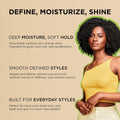 African Pride Moisture Miracle Curling Cream with Shea Butter & Flaxseed Oil, Moisturizes & Defines Coily & Curly Hair, 12 Oz, Pack of 3 12 Ounce