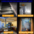 Rechargeable 2 Pack Bright 40LED Motion Sensor Activated Night Light for Closet, Kitchen Counter, Battery Operated under Cabinet Light, Cordless