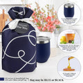 Tea Lovers Gifts Basket - Gift Set Include Temperature Retention Cup 12 Special Blend Teabags & Honey Presented in Beautiful Gift Bag for Women &