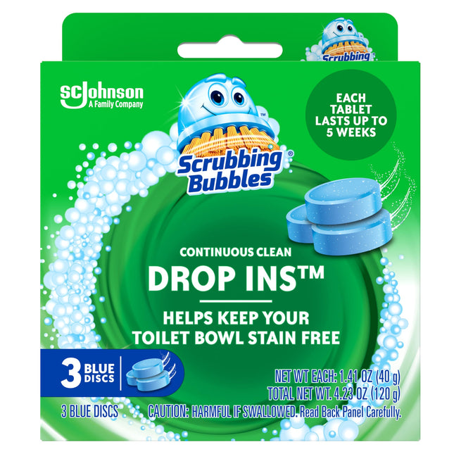 Scrubbing Bubbles Continuous Clean Toilet Drop Ins, Helps Prevent Limescale Buil