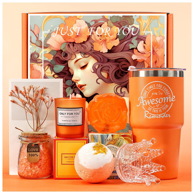 Gifts for Women Unique Spa Gifts Basket Set Birthday, Mothers Day, Valentines Day Christmas Gifts for Mom, Sister, Her, 