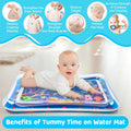 Yeeeasy Tummy Time Water Mat丨Inflatable Tummy Time Water Play Mat for Babies, Infants and Toddlers 3 to 24 Months Promote Development Toys Baby