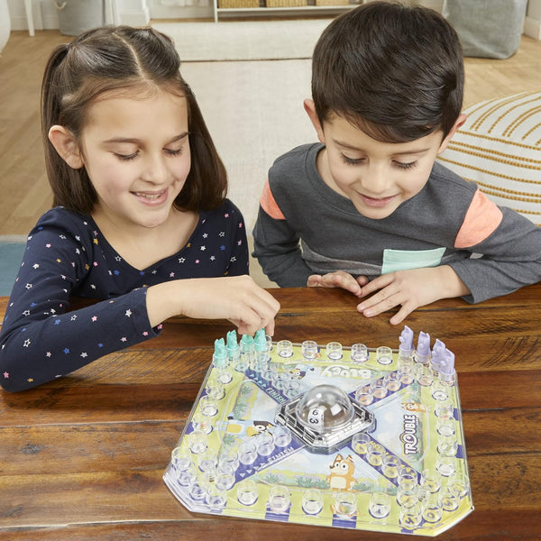 Hasbro Gaming Trouble: Bluey Edition Board Game for Kids, 2-4 Players, Race Bluey, Bingo, Bandit, or Chilli to the Finish, Ages 5 and up (Amazon