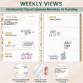bloom daily planners 2025-2026 (8.5" x 11") Academic Year Day Planner (July 2025 - July 2026) - Weekly & Monthly Dated Agenda Organizer with