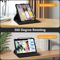 Fintie Rotating Case for iPad (A16) 11th Gen 11-inch, iPad 10th Gen 10.9" | 360° Swivel Stand, Portrait & Landscape Viewing, Shockproof Cover with