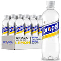 Propel, Lemon, Zero Calorie Sports Drinking Water with Electrolytes and Vitamins C&E, 16.9 Ounce Bottles (Pack of 12), 16.9 Fl Oz (Pack of 12)
