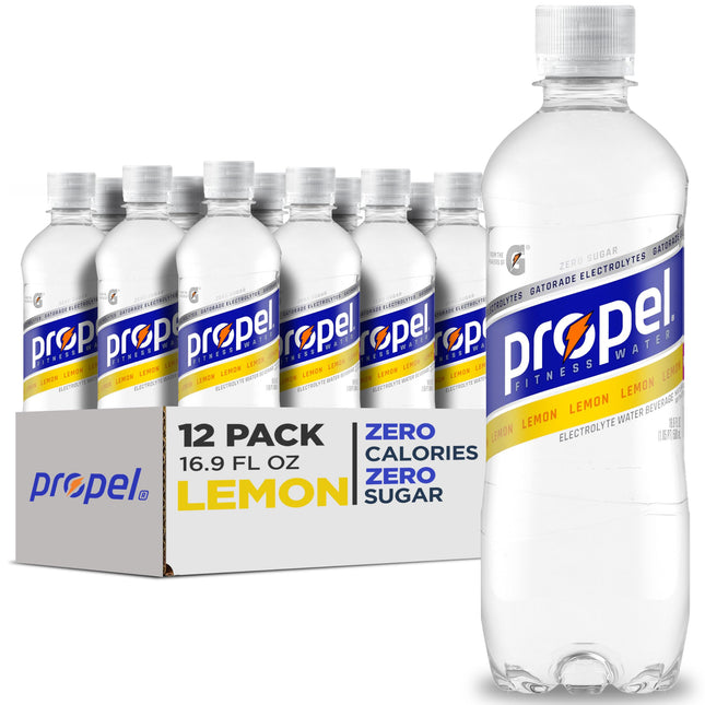 Propel, Lemon, Zero Calorie Sports Drinking Water with Electrolytes and Vitamins