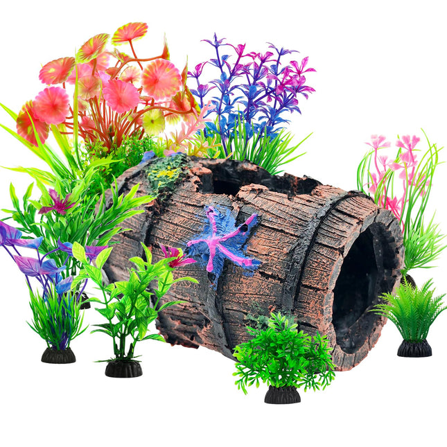 Cousduobe Fish Broken Barrel Decor Fish Tank Decorations Betta Fish Tank Accesso