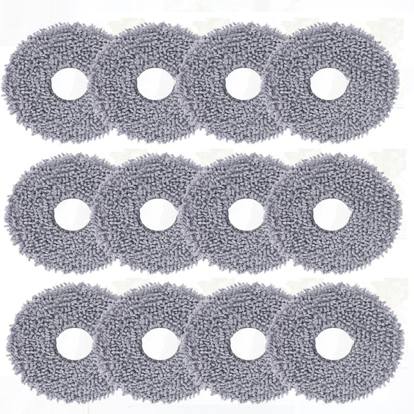 Microfiber Mop Pads Compatible with Roborock Q Revo/Qrevo Maxv Robot Vacuum Cleaner, Washable Mop Cleaning Cloths Replacement Accessories Set - 10Pcs