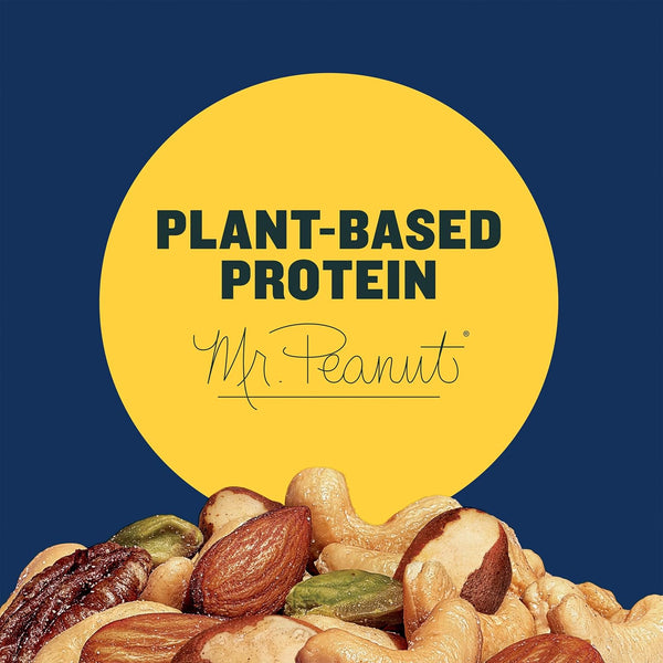 PLANTERS Pistachio Nuts Lovers Nut Mix with Pistachios no shell, Almonds & Cashews, Party Snacks, Plant-Based Protein, After School Snack, Bulk