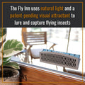 Dr. Killigan's The Fly Inn | Sticky Window Traps | Indoor Insect Trap | Catches and Hides Bugs | Better Than Fly Paper or Ribbon | Get Rid of