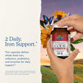 Garden of Life Vitamin Code Healthy Blood - Iron Supplement for Women, 60 Vegan Capsules, with Vitamins B, C, Trace Minerals, Fruit Veggies,