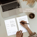 Beautiful Daily Planner and Notebook with Hourly Schedule - Aesthetic Spiral to Do List Notepad to Easily Organize Your Work Tasks and