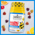 Zarbee'S Kid'S Complete Daily Multivitamin + Probiotic Gummies with Vitamins a B C D E & Zinc for Digestive Health Easy to Chew, Natural Fruit 70